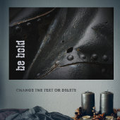 Minimalistisches schwarzes Metall im Loft-Stil Poster