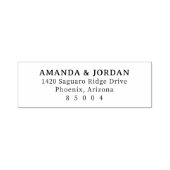 Minimalistisches schwarzes typografisches Label Permastempel (Design)