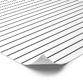 Minimalistisches Schwarzes und Weiß-Christliches K Poster (Ecke)