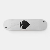 Minimalistisches Schwarzes und Weiß Skateboard (Horizontal)