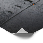 Minimalistisches Schwarzmetall Poster (Ecke)