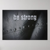 Minimalistisches Schwarzmetall Poster (Vorne)