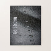 Minimalistisches Schwarzmetall Puzzle (Vertikal)