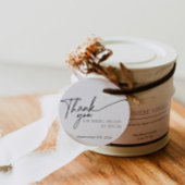 Minimalistisches Schwarzweiß-Brautparty Vielen Dan Geschenkanhänger