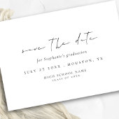 Minimalistisches Script 2024 Abschluss Save the Da Date