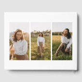 Minimalistisches Script Abschluss Foil Guestbook Gästebuch (Rückseite)