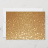 Minimalistisches Script Black und Gold 21. Geburts Einladung (Rückseite)