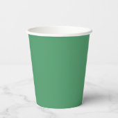 Minimalistisches Script Brautparty Kelly Green Pappbecher (Rückseite)