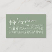 Minimalistisches Script-Bridal-Display-Shooting Begleitkarte (Vorderseite)