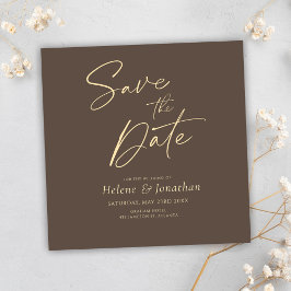 Minimalistisches Script Elegant Hochzeit Save the Einladung
