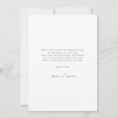 Minimalistisches Script-Flachbildschirm Foto Danke Einladung (Rückseite)