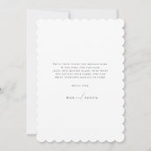 Minimalistisches Script-Flachbildschirm Foto Danke Einladung (Rückseite)