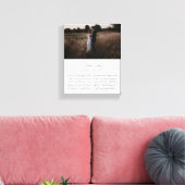 Minimalistisches Script-Foto Hochzeitsvows Leinwanddruck (Insitu (Wohnzimmer))