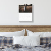 Minimalistisches Script-Foto Hochzeitsvows Leinwanddruck (Insitu (Schlafzimmer))