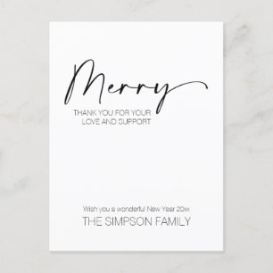 Minimalistisches Script Frohe Weihnachten