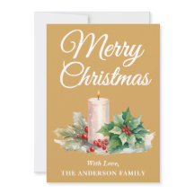 Minimalistisches Script Frohe Weihnachten Gold