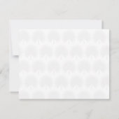 Minimalistisches Script Gold Anahaw-Blätter Monogr Mitteilungskarte (Rückseite)