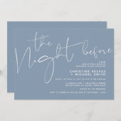 Minimalistisches Script Hochzeit Probe Dinner Einladung (Vorne/Hinten)