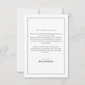 Minimalistisches Script-Hochzeitsskript-Foto Danke (Rückseite)