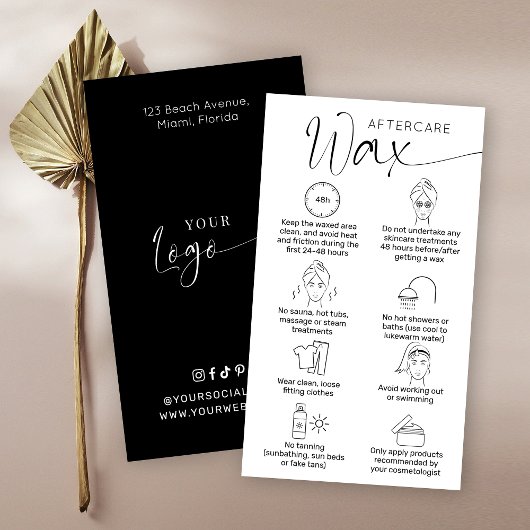 Minimalistisches Script-Logo Visitenkarte