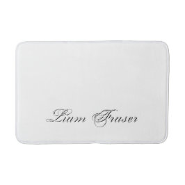 Minimalistisches Script Lovely 3d Monogram Badematte