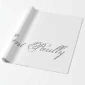 Minimalistisches Script Lovely 3d Monogram Geschenkpapier (Ungerollt)