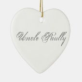 Minimalistisches Script Lovely 3d Monogram Keramikornament (Rechts)