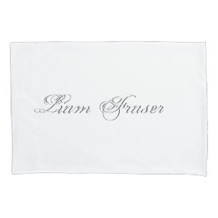 Minimalistisches Script Lovely 3d Monogram Kissenbezug