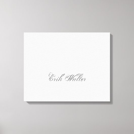 Minimalistisches Script Lovely 3d Monogram Leinwanddruck (Vorderseite)