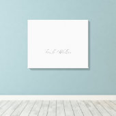 Minimalistisches Script Lovely 3d Monogram Leinwanddruck (Insitu (Holzboden))