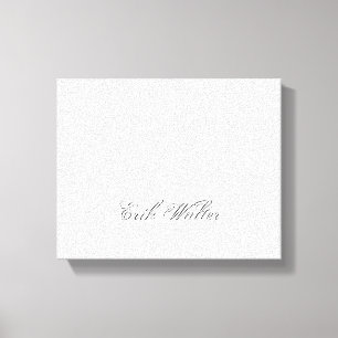 Minimalistisches Script Lovely 3d Monogram Leinwanddruck