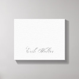 Minimalistisches Script Lovely 3d Monogram Leinwanddruck