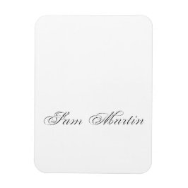 Minimalistisches Script Lovely 3d Monogram Magnet