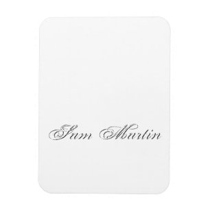 Minimalistisches Script Lovely 3d Monogram Magnet