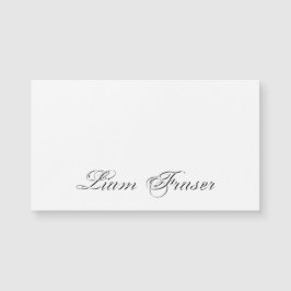 Minimalistisches Script Lovely 3d Monogram Magnetkarte