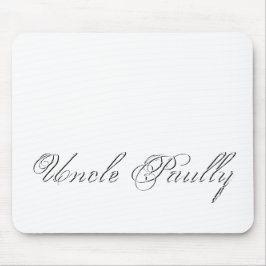 Minimalistisches Script Lovely 3d Monogram Mousepad