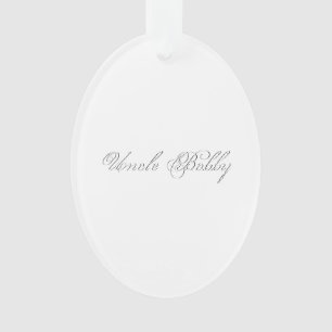 Minimalistisches Script Lovely 3d Monogram Ornament