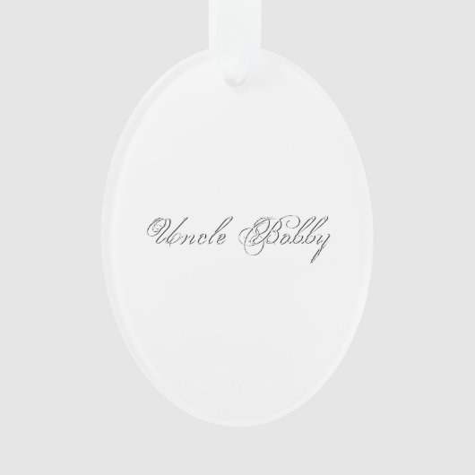 Minimalistisches Script Lovely 3d Monogram Ornament (Vorderseite)