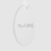 Minimalistisches Script Lovely 3d Monogram Ornament (Vorderseite)