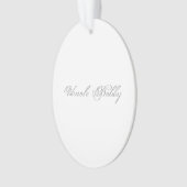Minimalistisches Script Lovely 3d Monogram Ornament (Vorderseite)