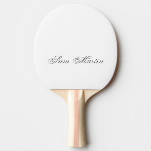 Minimalistisches Script Lovely 3d Monogram Tischtennis Schläger