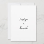 Minimalistisches Script Modernes Hochzeitsszenario Einladung (Vorderseite)