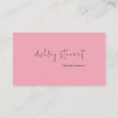 Minimalistisches Script Qr Code Beruflich Girl Pin Visitenkarte (Rückseite)