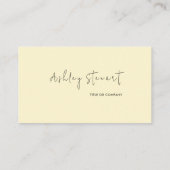 Minimalistisches Script Qr Code Beruflich Groovy Visitenkarte (Rückseite)