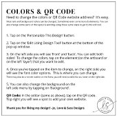 Minimalistisches Script QR Code Blue Wedding Antwo Begleitkarte