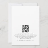 Minimalistisches Script QR Code Foto Lesbische Hoc Einladung (Rückseite)