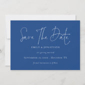 Minimalistisches Script Save the Date (Vorderseite)