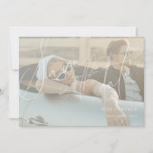 Minimalistisches Script Save the Date-Karte Einladung (Vorderseite)