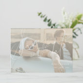 Minimalistisches Script Save the Date-Karte Einladung (Stehend Vorderseite)