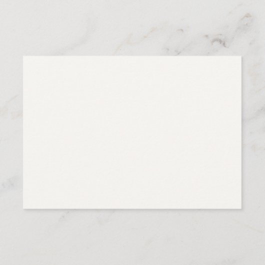 Minimalistisches Script Soft White Wedding RSVP Karte (Rückseite)